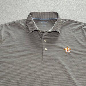 Johnnie-O Houston Astros MLB Birdie Performance Golf Polo Shirt Meteor Gray XXL